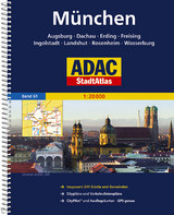 ADAC StadtAtlas München mit Augsburg, Dachau, Erding, Freising, Ingolstadt