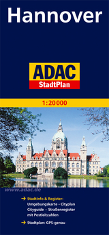 ADAC StadtPlan Hannover 1:20 000