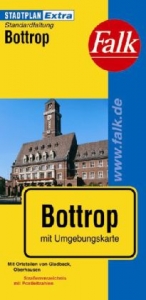 Falk Stadtplan Extra Standardfaltung Bottrop mit Ortsteilen von Gladbeck, Oberha