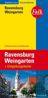 Falk Stadtplan Extra Ravensburg, Weingarten 1:17.500 - 