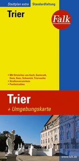Falk Stadtplan Extra Standardfaltung Trier mit den Ortsteilen von Aach, Gusterat - 