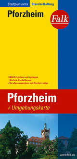 Falk Stadtplan Extra Standardfaltung Pforzheim mit Ortsteilen von Ispringen - 