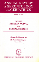 Annual Review of Gerontology and Geriatrics, Volume 13, 1993 - 