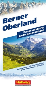 Hallwag Panoramakarte Berner Oberland - 