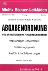 Abgabenordnung - Karl Brummer, Ludwig Kronthaler, Alfred Neißer, Michael Schwenke