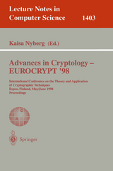 Advances in Cryptology – EUROCRYPT '98 - 