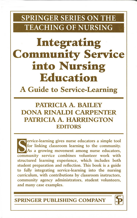 Integrating Community Service into Nursing Education - 