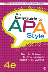 An EasyGuide to APA Style - Corvallis Regan A. R. (Oregon State University  OR  USA) Gurung, USA) Landrum R. Eric (Boise State University,  Beth M. (Endicott College) Schwartz