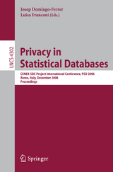 Privacy in Statistical Databases - 