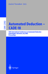 Automated Deduction - CADE-18 - 