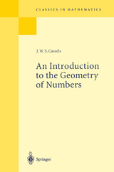An Introduction to the Geometry of Numbers - J.W.S. Cassels