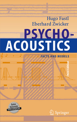 Psychoacoustics - Fastl, Hugo; Zwicker, Eberhard