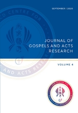 Journal of Gospels and Acts Research. Volume 4 - Craig S Keener, Craig A Evans
