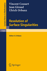 Resolution of Surface Singularities - Vincent Cossart, Jean Giraud, Ulrich Orbanz