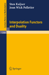 Interpolation Functors and Duality - Sten G. Kaijser, Joan w. Pelletier