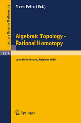 Algebraic Topology - Rational Homotopy - 