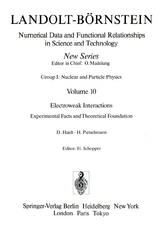 Electroweak Interactions. Experimental Facts and Theoretical Foundation / Elektroschwache Wechselwirkungen. Experimentelle Ergebnisse und theoretische Grundlagen - D. Haidt, H. Pietschmann