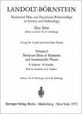 Structure Data of Elements and Intermetallic Phases / Strukturdaten der Elemente und intermetallischen Phasen - P. Eckerlin, H. Kandler