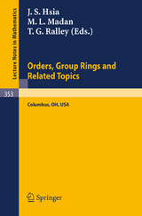 Proceedings of the Conference on Orders, Group Rings and Related Topics - 