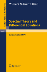 Spectral Theory and Differential Equations - 
