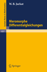 Meromorphe Differentialgleichungen - W.B. Jurkat