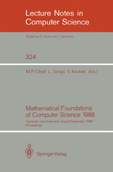 Mathematical Foundations of Computer Science 1988 - 