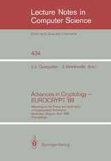 Advances in Cryptology – EUROCRYPT '89 - 