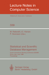 Statistical and Scientific Database Management - 