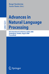 Advances in Natural Language Processing - 