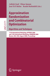 Approximation, Randomization and Combinatorial Optimization. Algorithms and Techniques - 