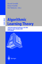 Algorithmic Learning Theory - 