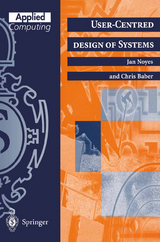 User-Centred Design of Systems - Jan Noyes, Chris Baber