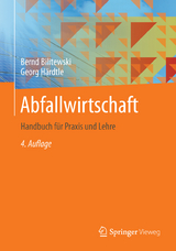 Abfallwirtschaft - Bernd Bilitewski, Georg Härdtle