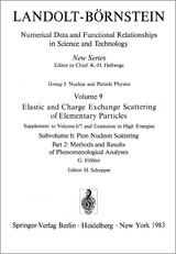 Methods and Results of Phenomenological Analyses / Methoden und Ergebnisse phänomenologischer Analysen - G. Höhler