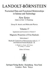 Radicals Centered on Heteroatoms with Z > 7 and Selected Anion Radicals II / Heteroatomzentrierte (Z > 7) Radikale und ausgewählte Anionradikale II - A. Berndt, L. Grossi, M.T. Jones, M. Lehnig, L. Lunazzi