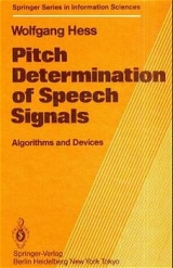 Pitch Determination of Speech Signals - W. Hess