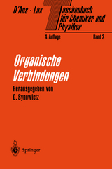 Taschenbuch für Chemiker und Physiker - D'Ans, Jean; Lax, Ellen