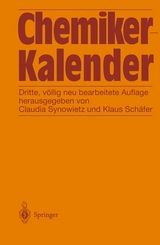 Chemiker-Kalender - Synowietz, C.; Schäfer, K.