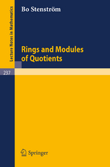 Rings and Modules of Quotients - B. Stenström