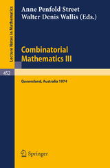 Combinatorial Mathematics III - 