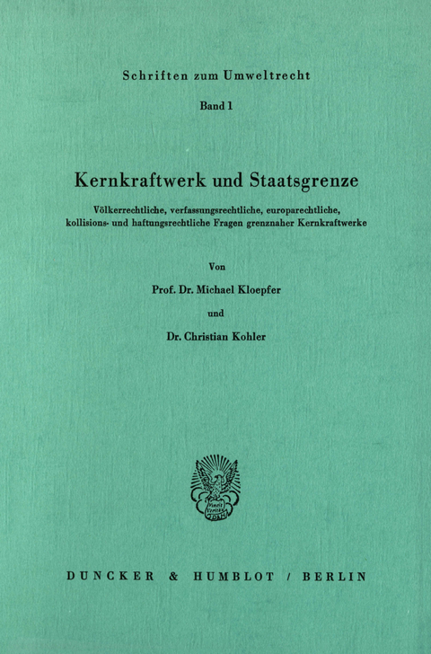 Kernkraftwerk und Staatsgrenze. -  Christian Kohler