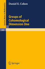 Groups of Cohomological Dimension One - Daniel E. Cohen