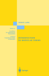 Introduction to Modular Forms - Serge Lang
