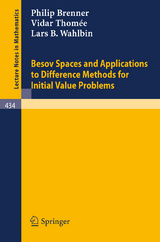 Besov Spaces and Applications to Difference Methods for Initial Value Problems - P. Brenner, V. Thomee, L.B. Wahlbin