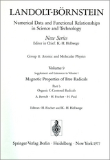 Organic C-Centered Radicals / Organische Radikale mit C als Zentralatom - A. Berndt, H. Fischer, H. Paul