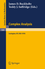 Complex Analysis. Kentucky 1976 - 