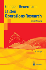 Operations Research - Ellinger, Theodor; Beuermann, Günter; Leisten, Rainer