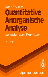 Quantitative Anorganische Analyse - Lux, Hermann; Fichtner, W.