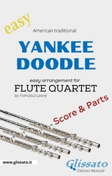 Yankee Doodle - Easy Flute Quartet (score & parts) - American Traditional