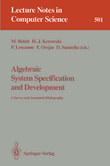 Algebraic System Specification and Development - 